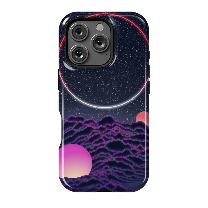 iPhone 16 Pro StrongFit Neon Moonscape by amini54