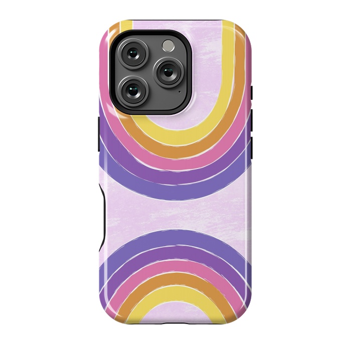 iPhone 16 Pro StrongFit Double Rainbow by Martina