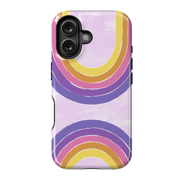 iPhone 16 StrongFit Double Rainbow by Martina