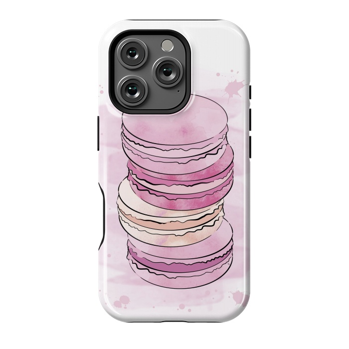 iPhone 16 Pro StrongFit Pink Macarons by Martina