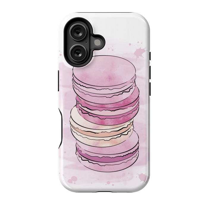 iPhone 16 StrongFit Pink Macarons by Martina