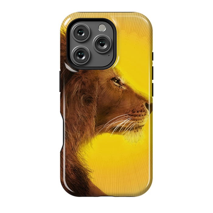 iPhone 16 Pro StrongFit Lion and Sun by ECMazur 