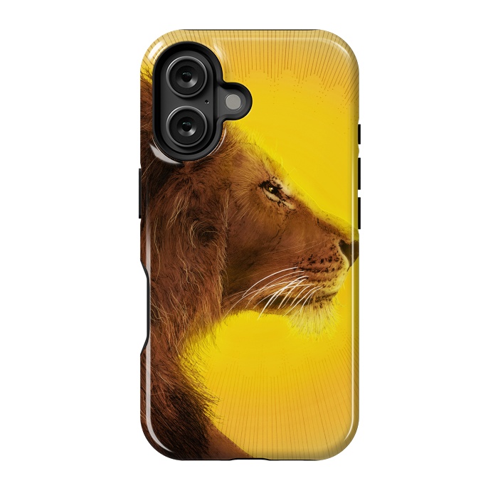 iPhone 16 StrongFit Lion and Sun by ECMazur 