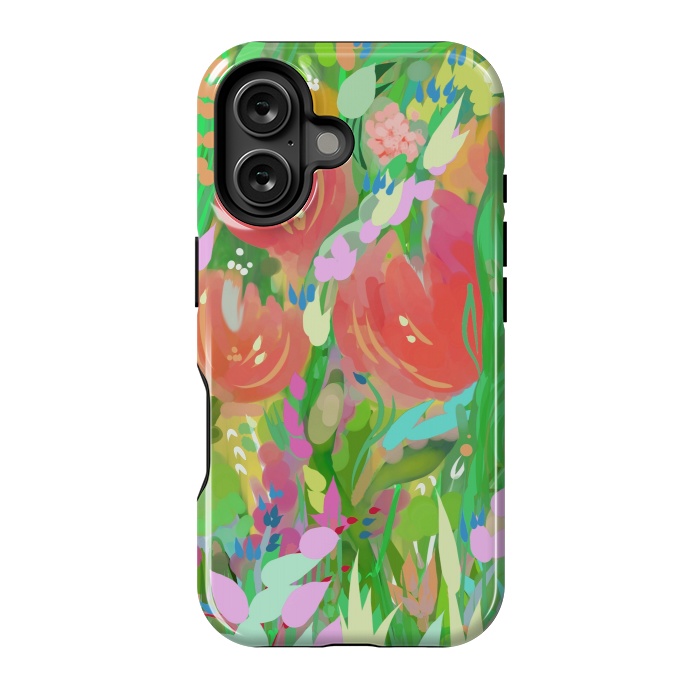 iPhone 16 StrongFit Baby's Orange Roses by Josie