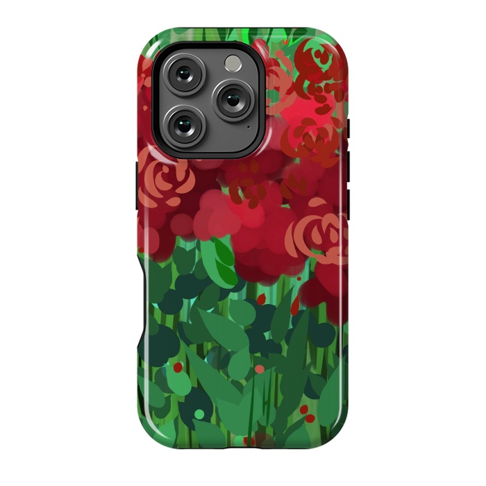 iPhone 16 Pro StrongFit Reddom Roses by Josie