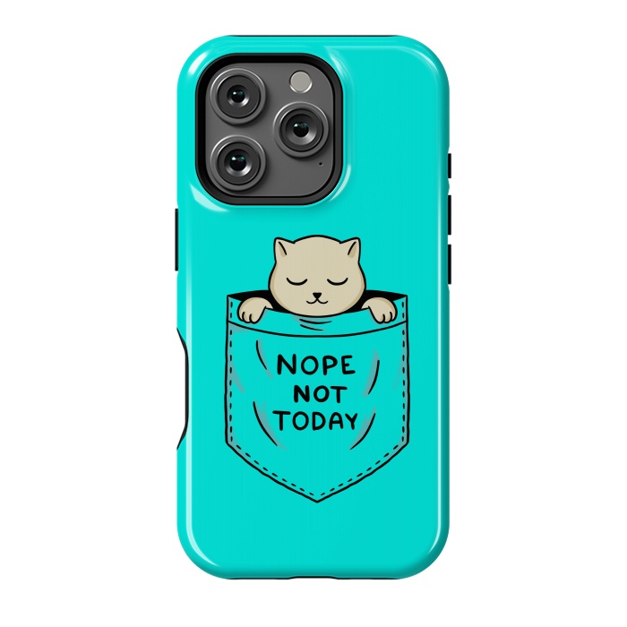 iPhone 16 Pro StrongFit Cat Pocket by Coffee Man