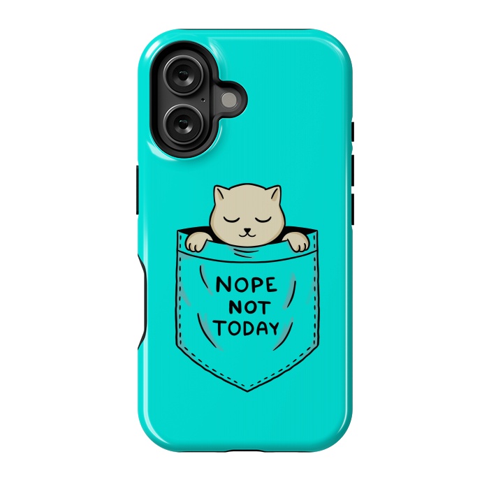 iPhone 16 StrongFit Cat Pocket by Coffee Man