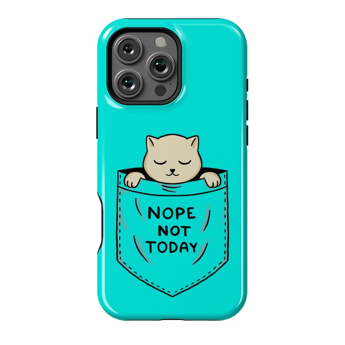 iPhone 16 Pro Max StrongFit Cat Pocket by Coffee Man