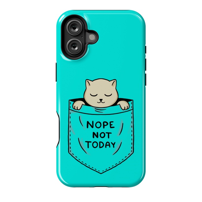 iPhone 16 Plus StrongFit Cat Pocket by Coffee Man