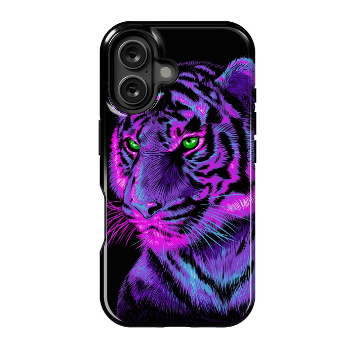 iPhone 16 StrongFit Lilac tiger by Alberto