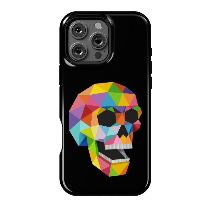 iPhone 16 Pro Max StrongFit Skull Polygons by Coffee Man