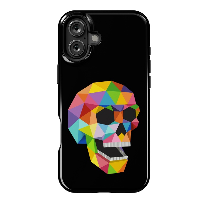 iPhone 16 Plus StrongFit Skull Polygons by Coffee Man