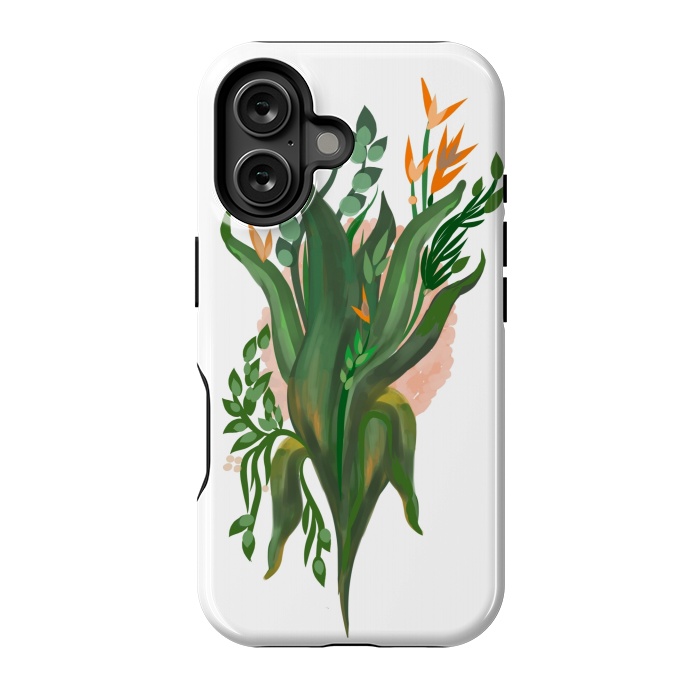 iPhone 16 StrongFit Tropical Orchid by Josie