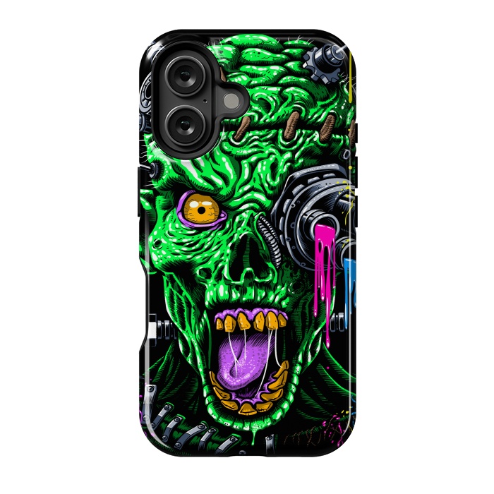 iPhone 16 StrongFit Futuristic zombie by Alberto