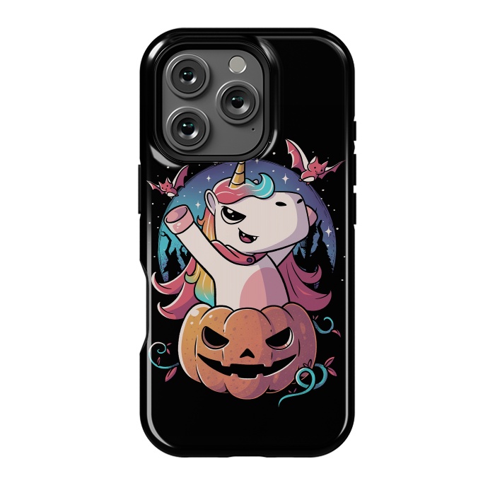 iPhone 16 Pro StrongFit Spooky Unicorn Funny Cute Magic Halloween by eduely