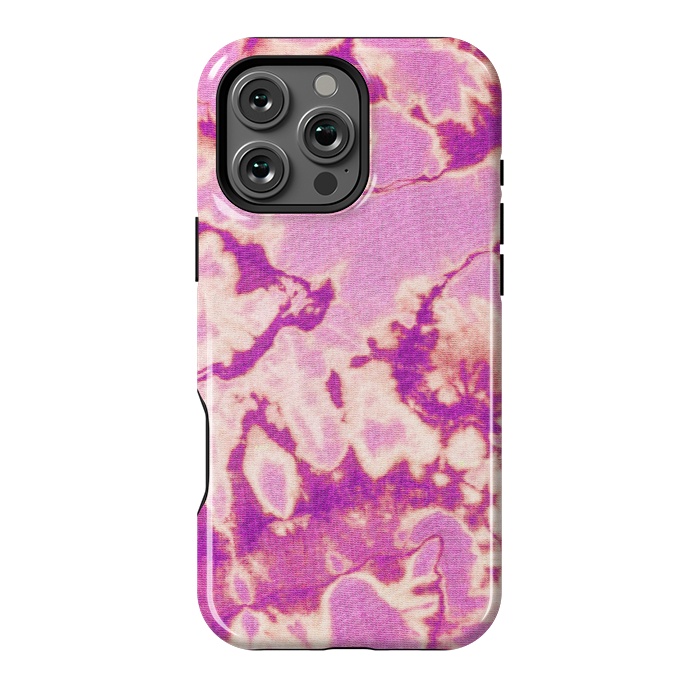 iPhone 16 Pro Max StrongFit Pink Ethnic Tie Dye by Uma Prabhakar Gokhale