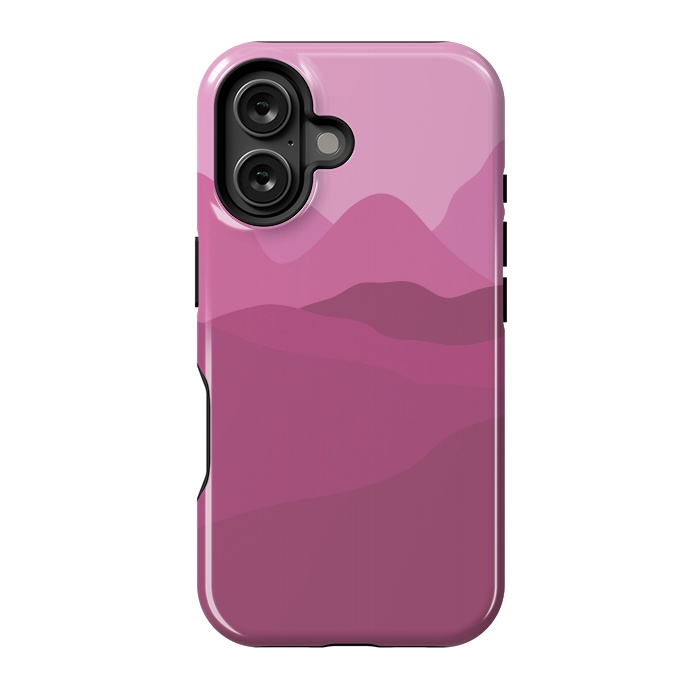 iPhone 16 StrongFit Big Pink Mountains by Martina