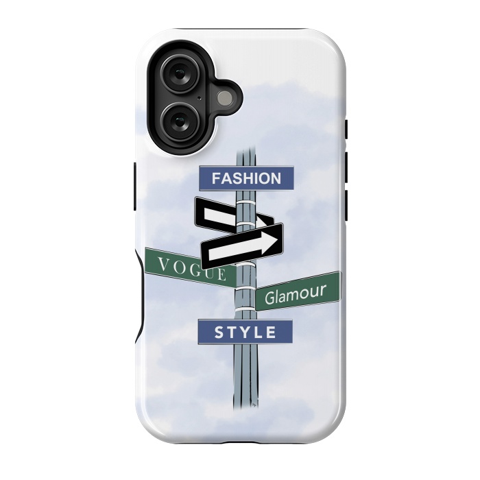 iPhone 16 StrongFit Blue Fashion Sign by Martina