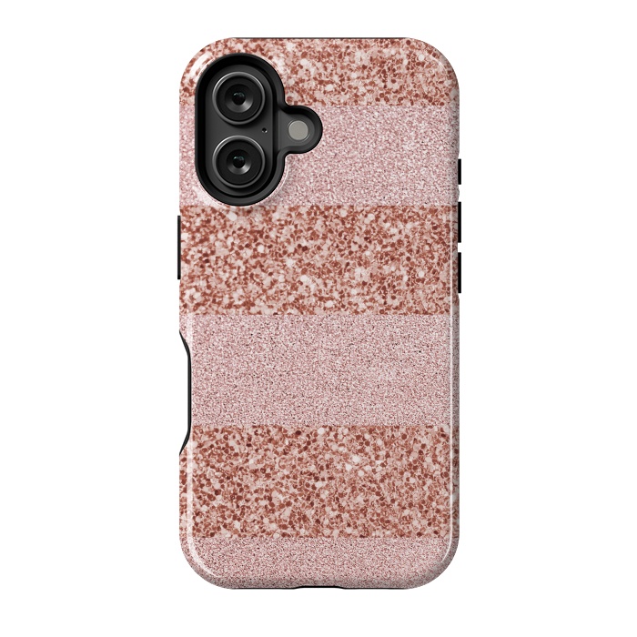 iPhone 16 StrongFit Pink Deluxe Sparkles by Martina