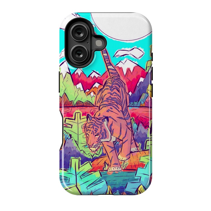 iPhone 16 StrongFit Tiger walk by Steve Wade (Swade)