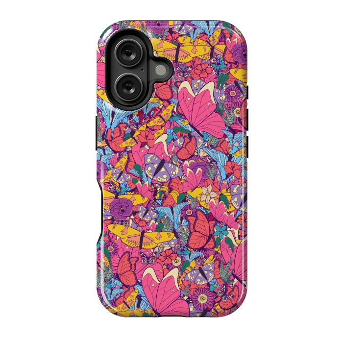 iPhone 16 StrongFit Spring butterflies by Steve Wade (Swade)