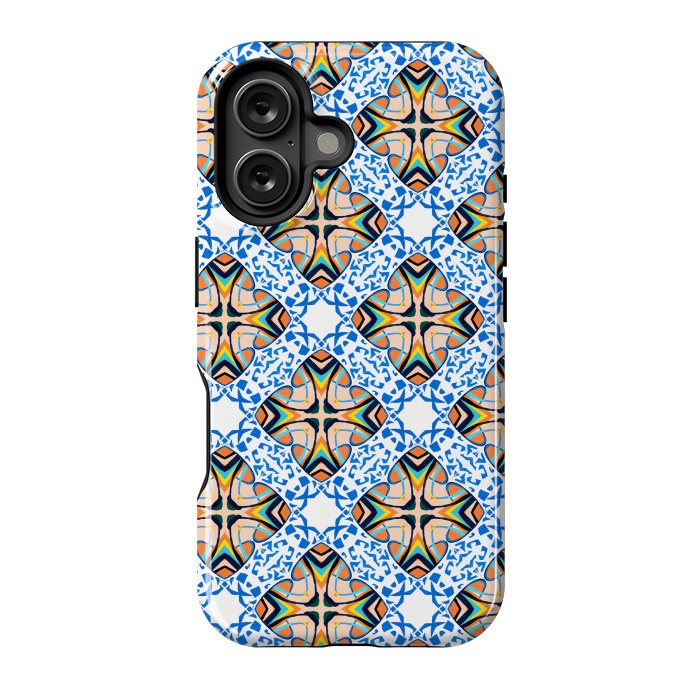 iPhone 16 StrongFit Mediterranean Tile by Uma Prabhakar Gokhale