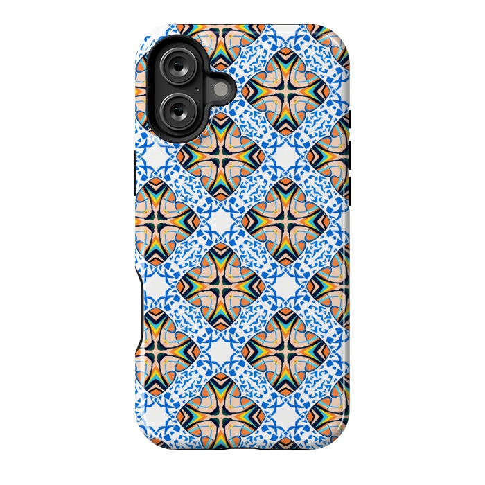 iPhone 16 Plus StrongFit Mediterranean Tile by Uma Prabhakar Gokhale