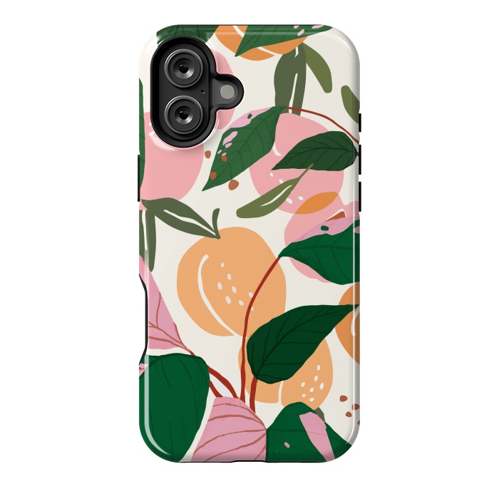 iPhone 16 Plus StrongFit The Peach Garden by Uma Prabhakar Gokhale