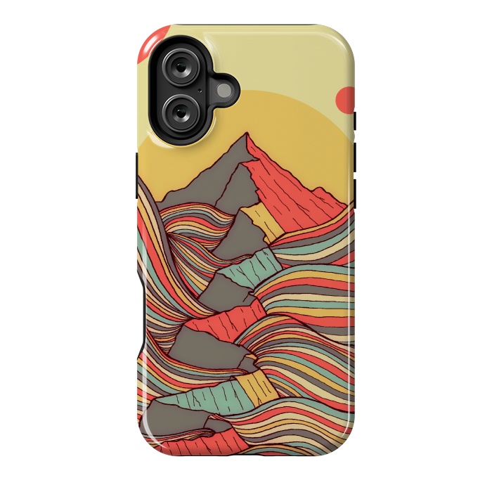 iPhone 16 Plus StrongFit The ribbon sea cliffs by Steve Wade (Swade)