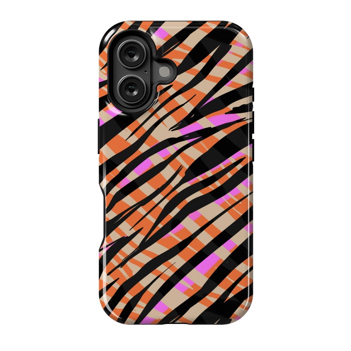 iPhone 16 StrongFit Tiger skin by Laura Grant