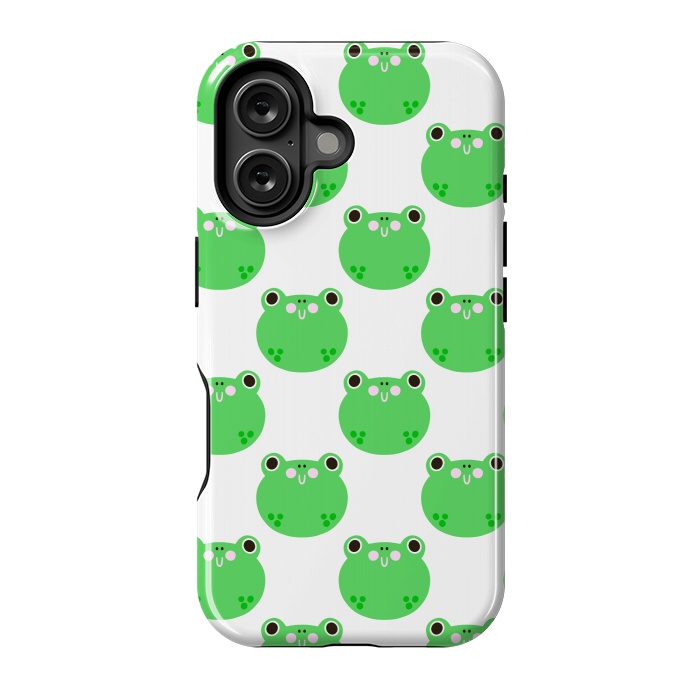 iPhone 16 StrongFit Happy Frogs by Sam Pernoski