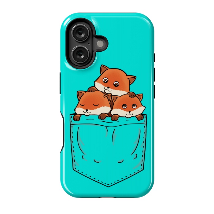 iPhone 16 StrongFit Fox Pocket by Coffee Man