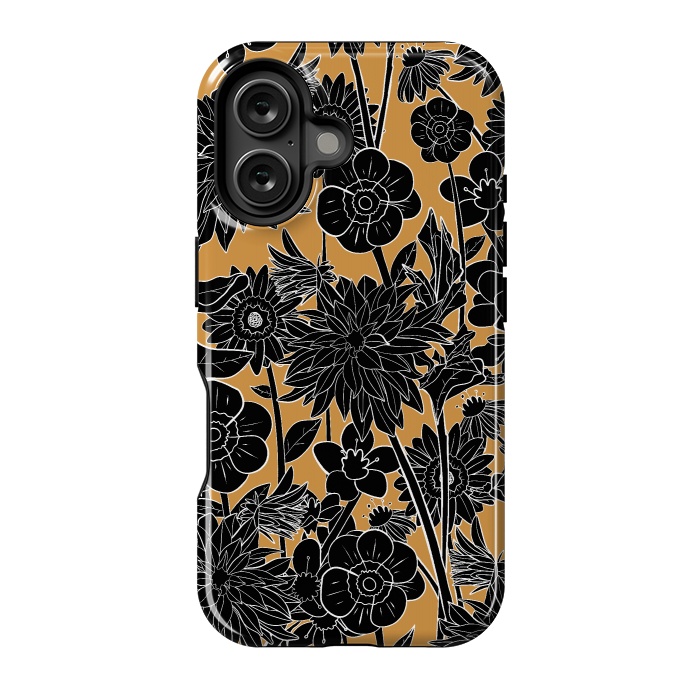 iPhone 16 StrongFit Dark gold spring by Steve Wade (Swade)