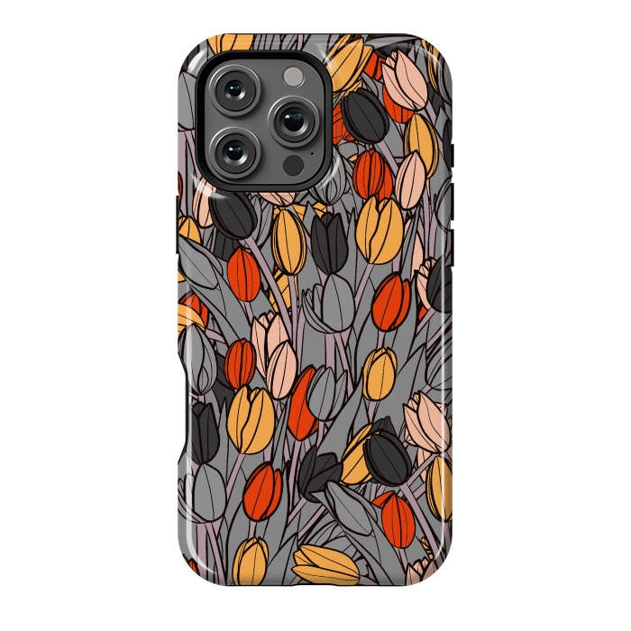 iPhone 16 Pro Max StrongFit A garden of tulips  by Steve Wade (Swade)