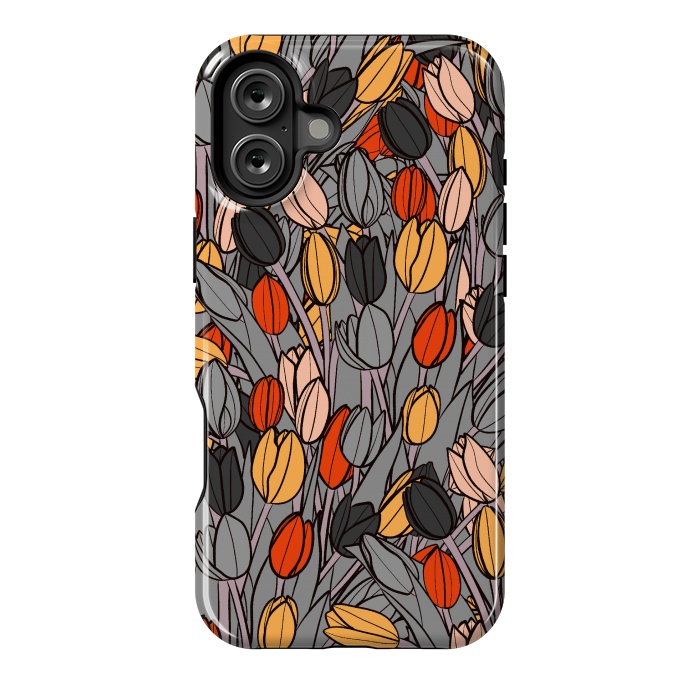 iPhone 16 Plus StrongFit A garden of tulips  by Steve Wade (Swade)