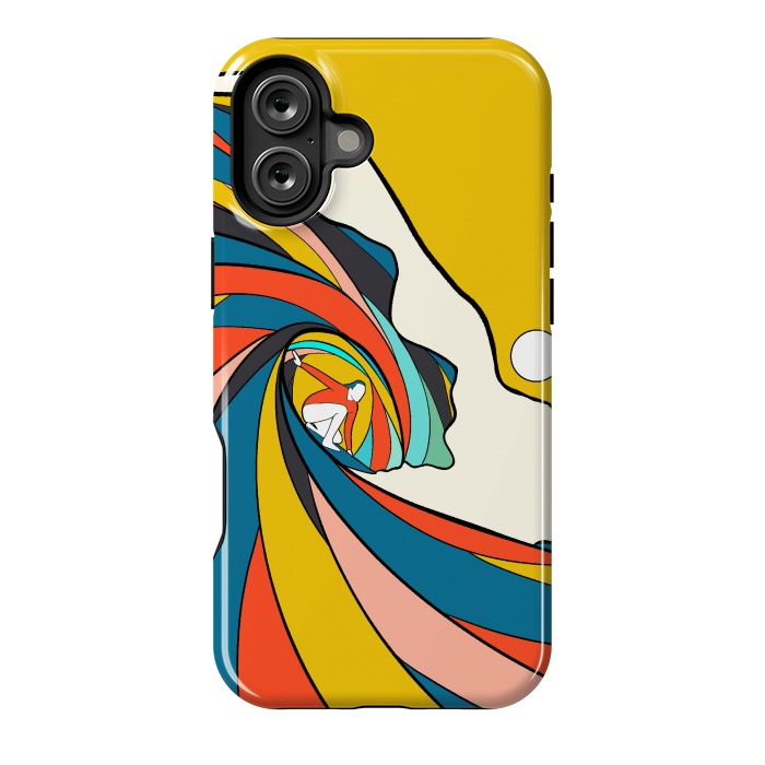 iPhone 16 Plus StrongFit The big surf wave by Steve Wade (Swade)