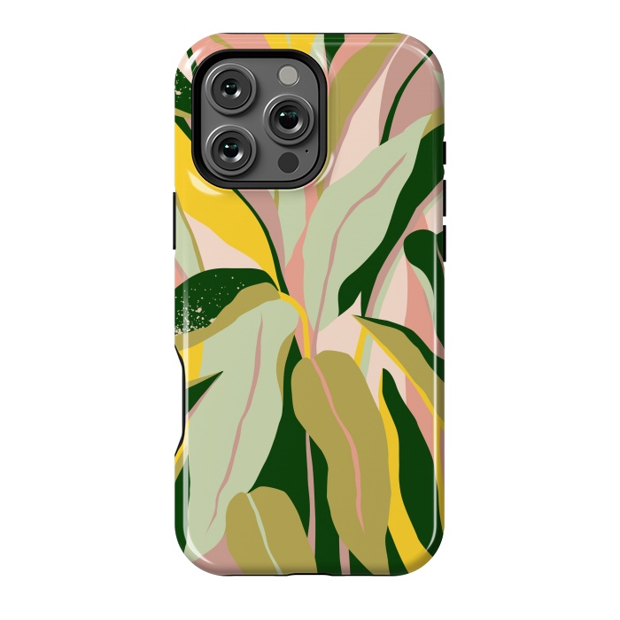 iPhone 16 Pro Max StrongFit Tropical Matisse Houseplant by Uma Prabhakar Gokhale