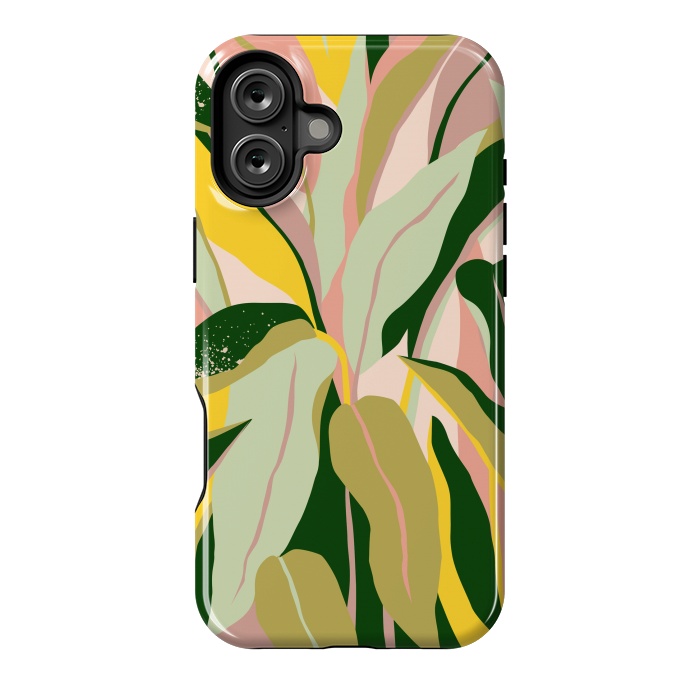 iPhone 16 Plus StrongFit Tropical Matisse Houseplant by Uma Prabhakar Gokhale