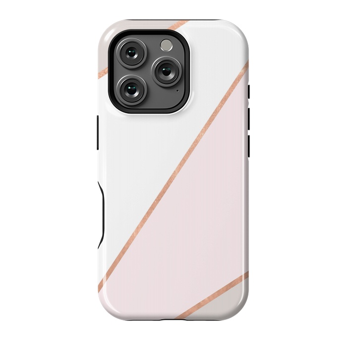 iPhone 16 Pro StrongFit GEO TIKKI ROSEGOLD by Monika Strigel