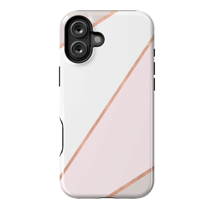 iPhone 16 Plus StrongFit GEO TIKKI ROSEGOLD by Monika Strigel