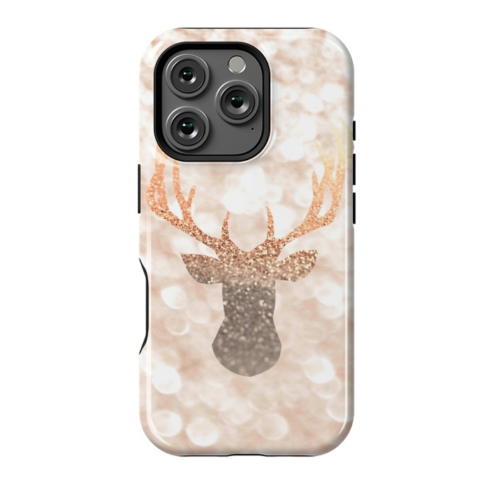 iPhone 16 Pro StrongFit CHAMPAGNER SANDY  STAG by Monika Strigel