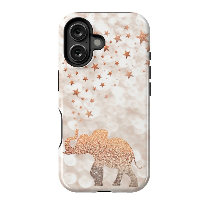 iPhone 16 StrongFit LUCKY ELEPHANT by Monika Strigel