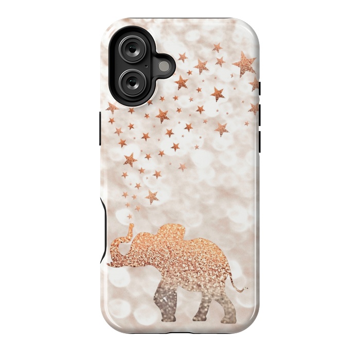 iPhone 16 Plus StrongFit LUCKY ELEPHANT by Monika Strigel