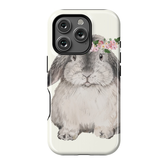 iPhone 16 Pro StrongFit CHUBBY BUNNY by Monika Strigel