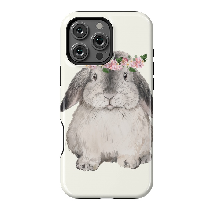 iPhone 16 Pro Max StrongFit CHUBBY BUNNY by Monika Strigel