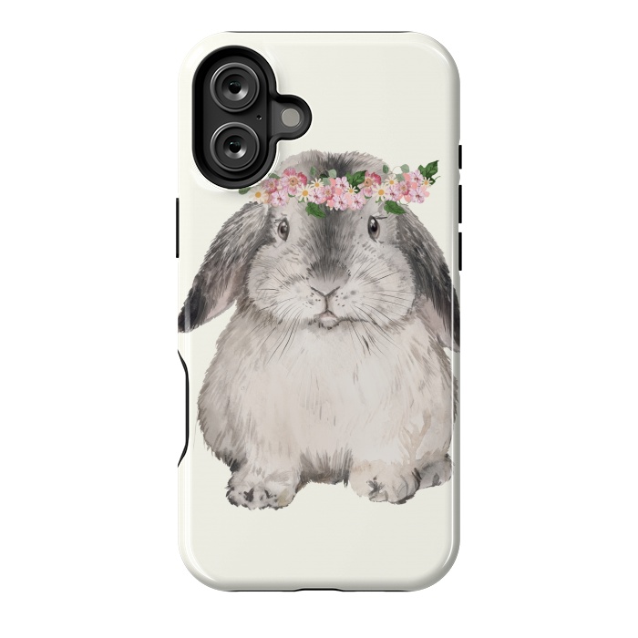 iPhone 16 Plus StrongFit CHUBBY BUNNY by Monika Strigel