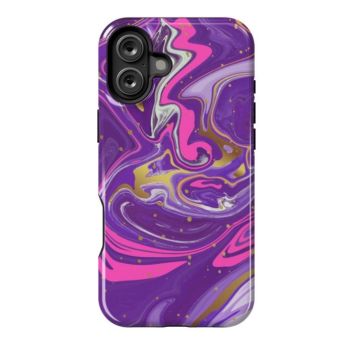 iPhone 16 Plus StrongFit Liquid Marble Purple COLORS by ArtsCase