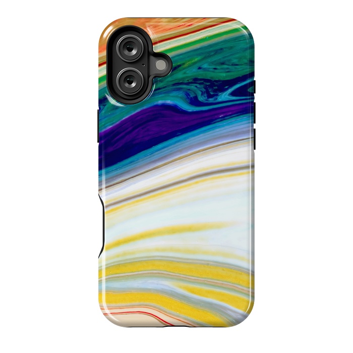 iPhone 16 Plus StrongFit Abstract Marble Background Creative Contemporary Liquid Design by ArtsCase