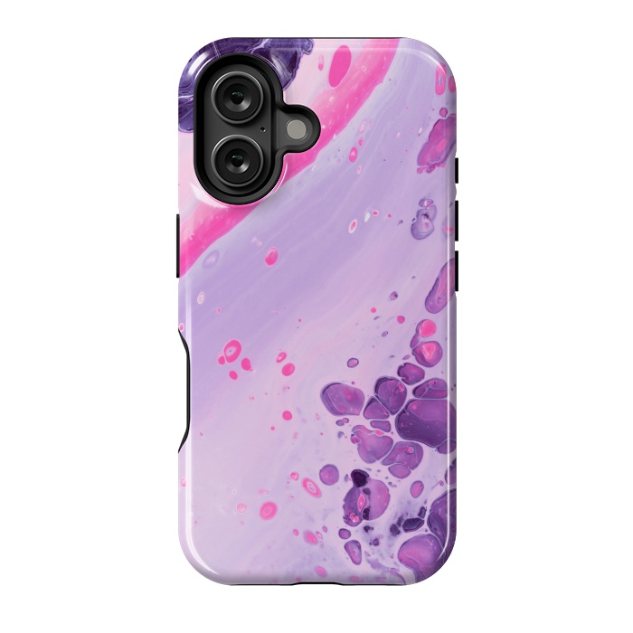 iPhone 16 StrongFit Pink and Purple Waves by ArtsCase