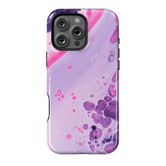 iPhone 16 Pro Max StrongFit Pink and Purple Waves by ArtsCase